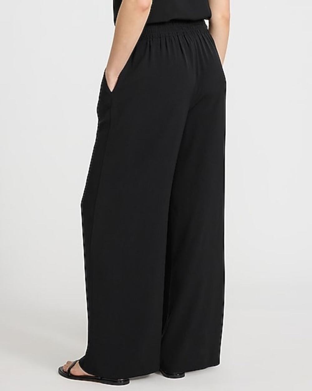 Express Black Wide Leg Pull On Pants BNWT